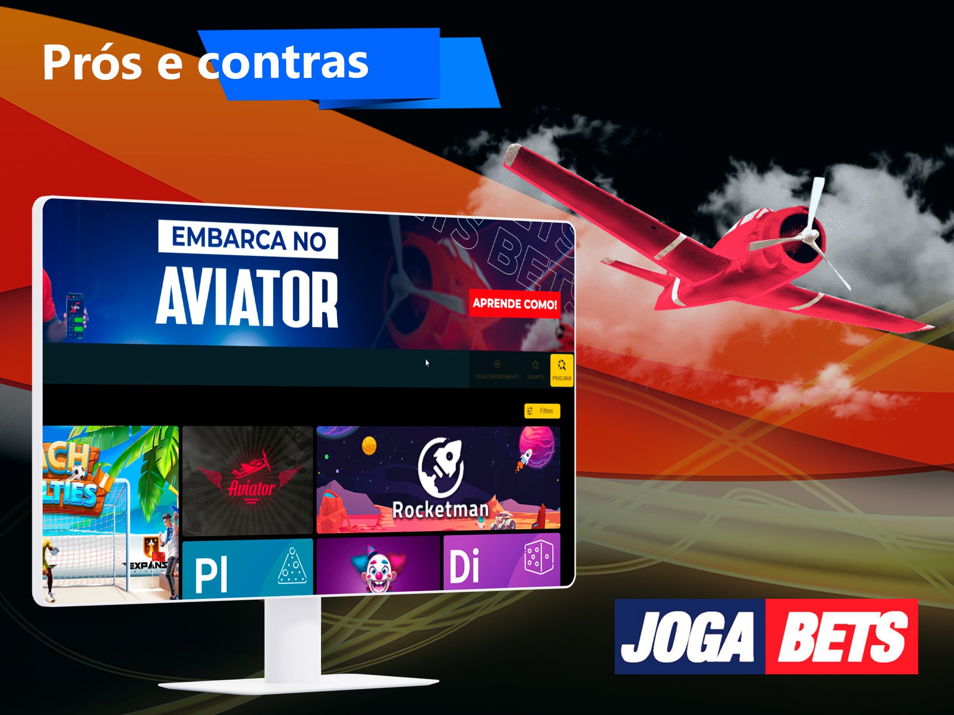 Caraterísticas do jogo Aviador